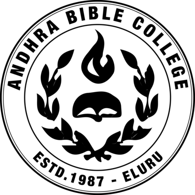 Andhra Bible College seal, established 1987, Eluru